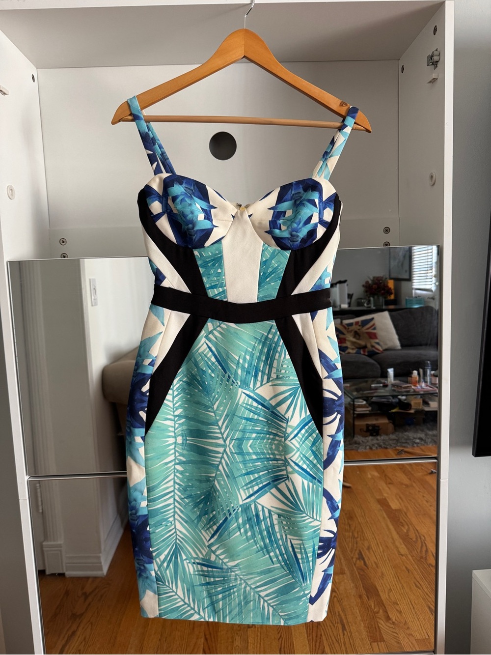 House of CB, Tropical Print Dress XS
